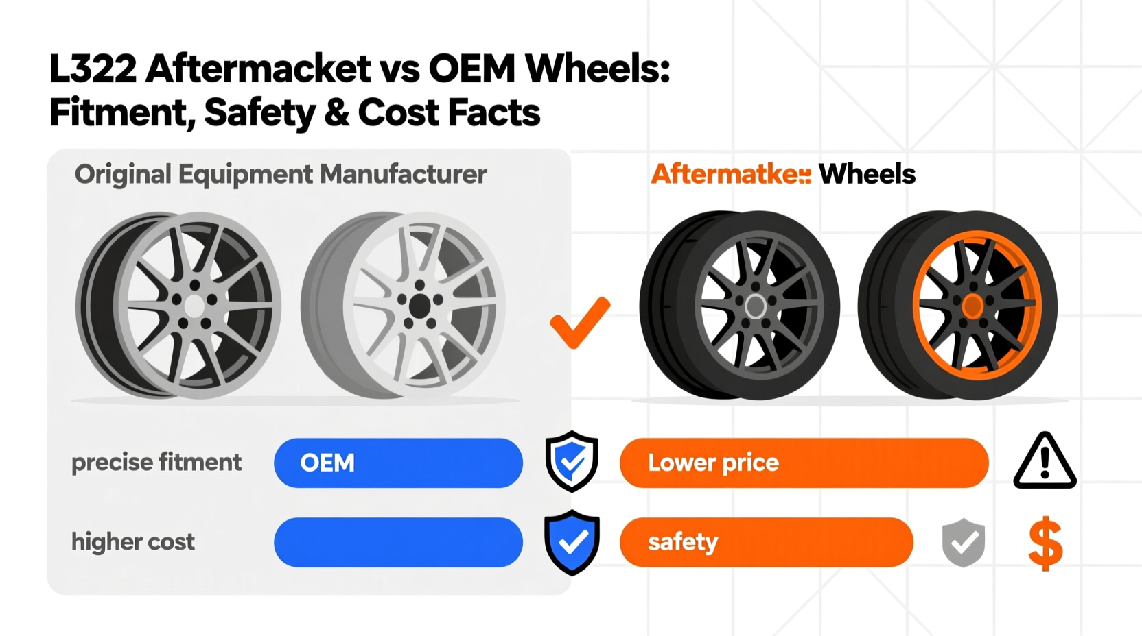 l322 aftermarket vs oem wheel