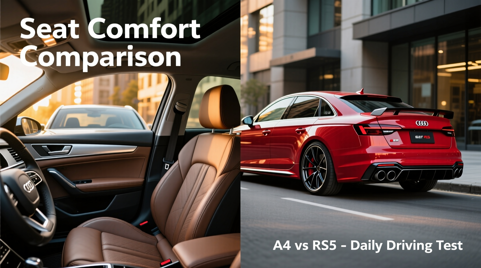 rs5 vs a4 seat comfort