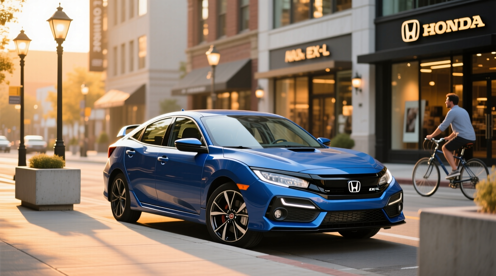 2018 Honda Civic Hatchback EX-L side view