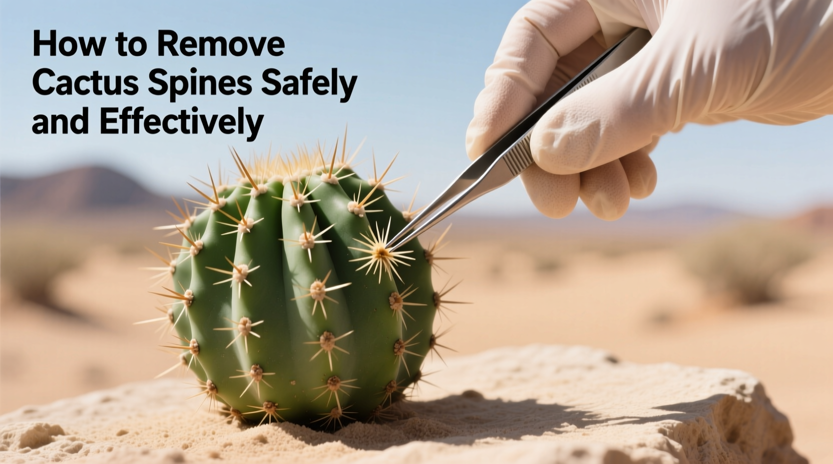 how do you remove cactus spines