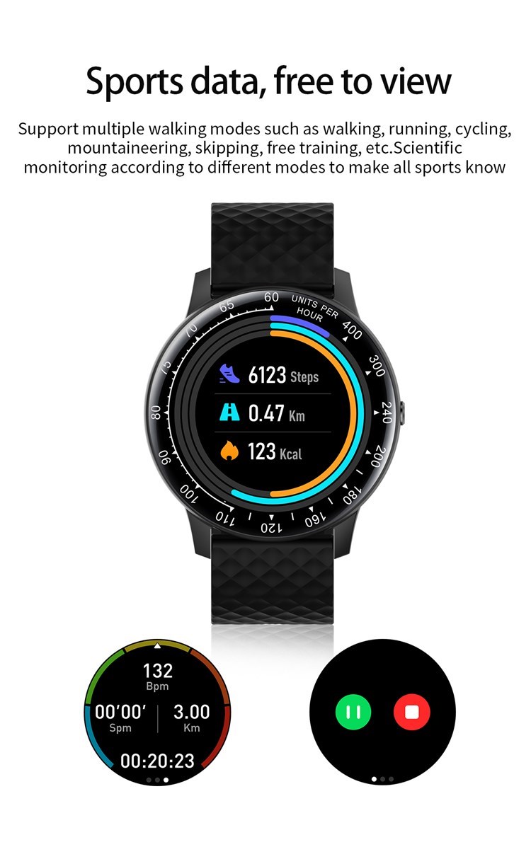 H30 relógio smartwatch 2020, pulseira inteligente, personalizável, álbum, touch screen, bt, fitness, relógio, smartwatch, h30