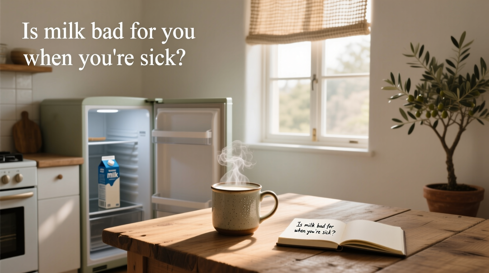 is milk bad when sick
