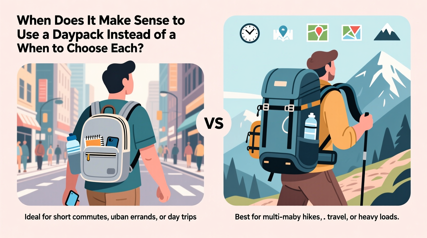 daypack vs backpack when does it make sense to use a daypack instead of a backpack