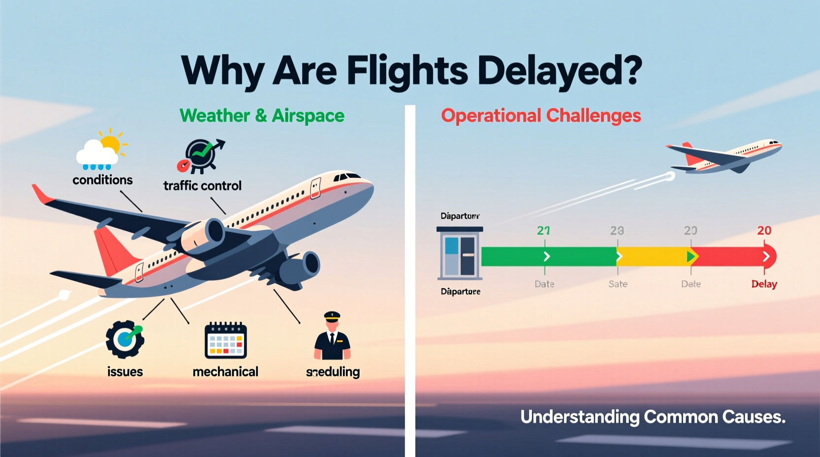 why are flights delayed understanding common causes