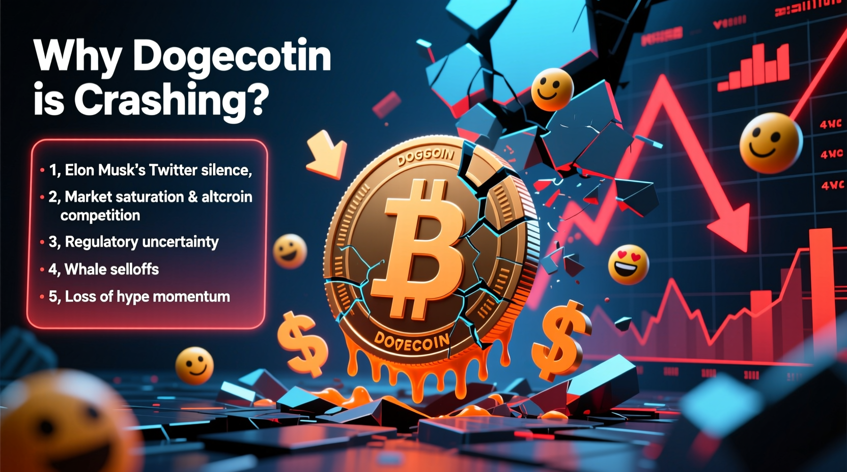 why is dogecoin crashing reasons behind the doge price drop