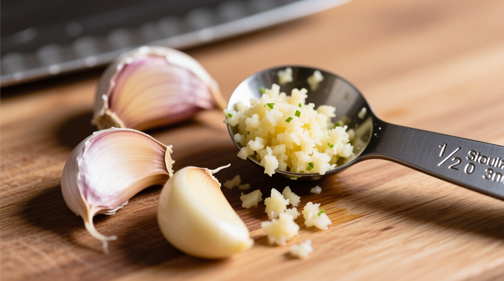 4 cloves of garlic equals how much minced garlic