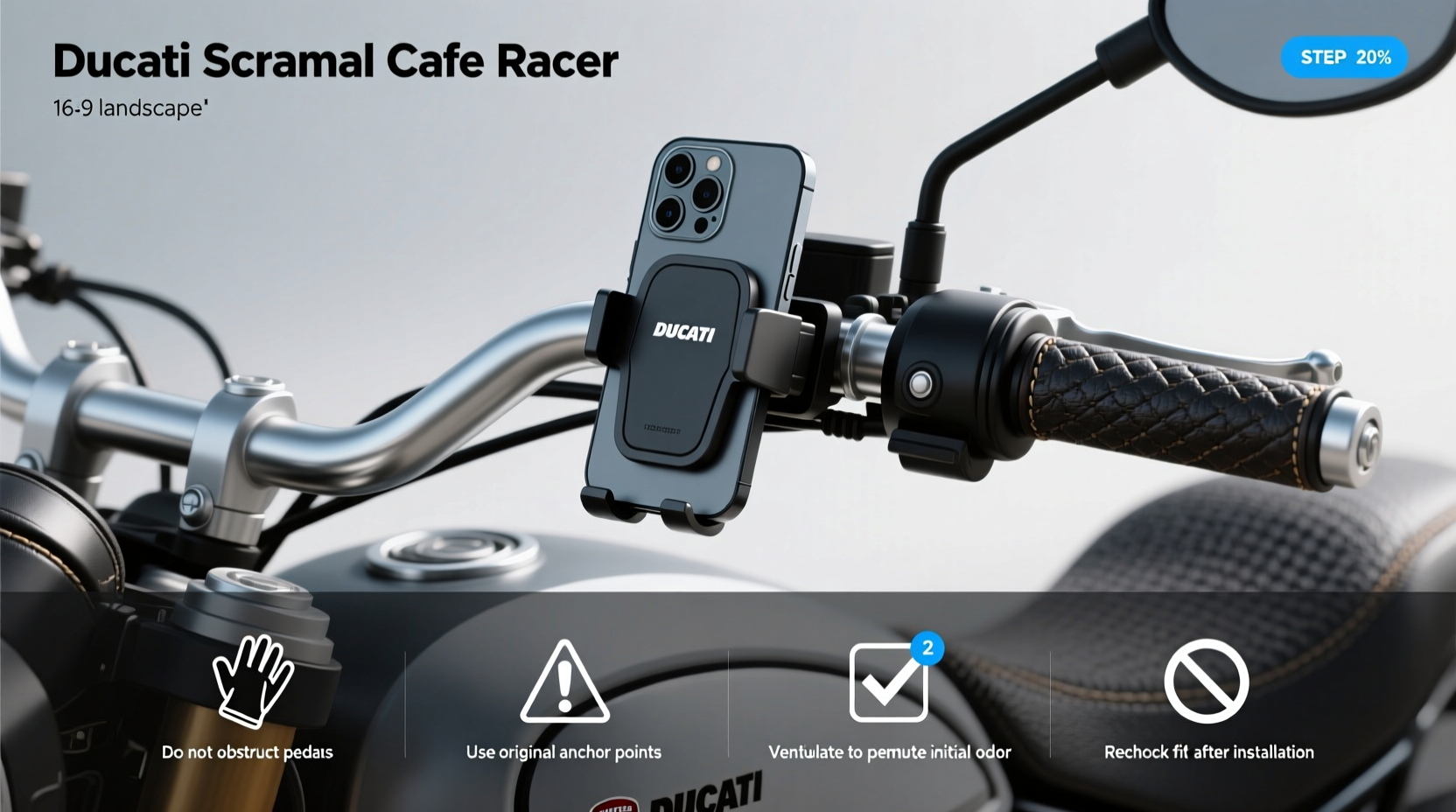 How to Choose Ducati Scrambler Cafe Racer Phone Mount
