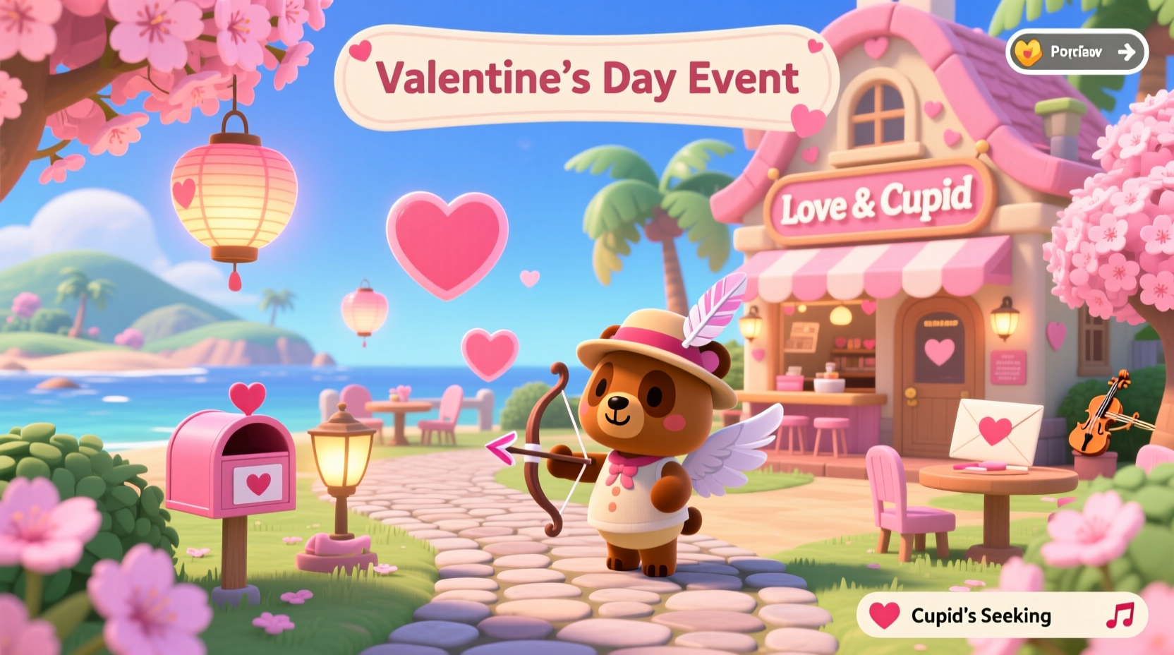 is there a valentines day event in acnh