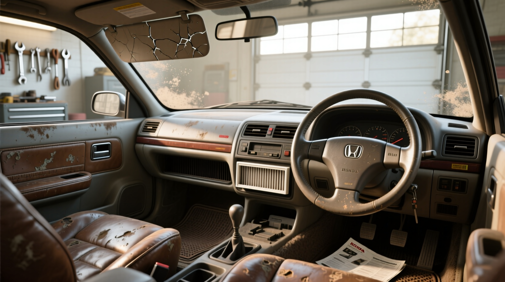 1998 Honda Civic cabin air filter location