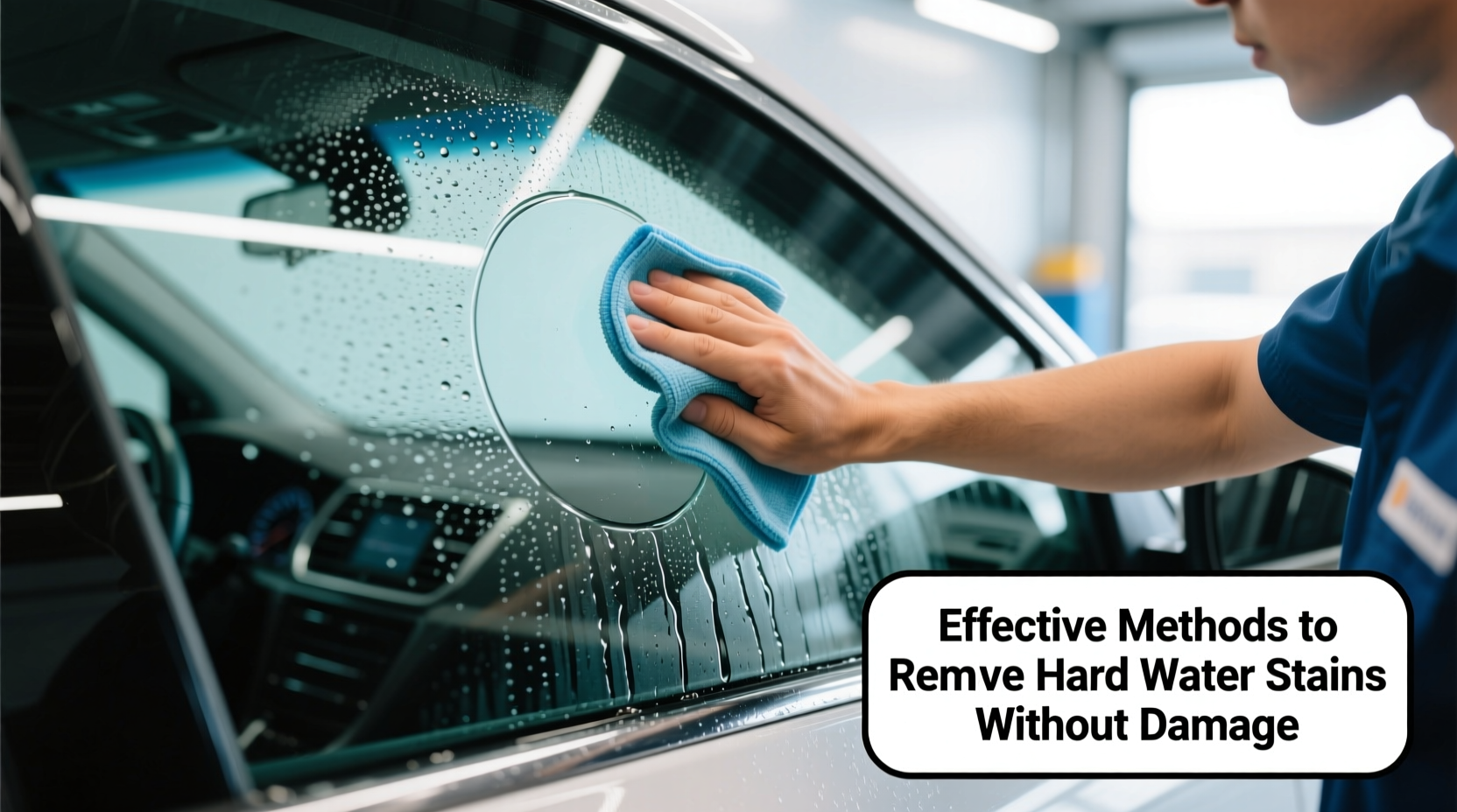 effective methods to remove hard water stains from car windows without damage