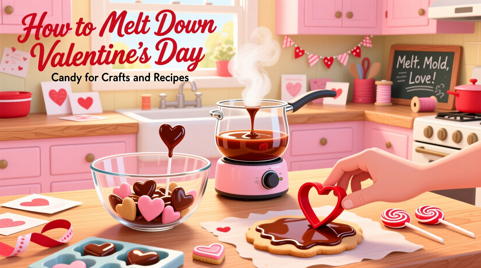 how to melt down valentines day candy