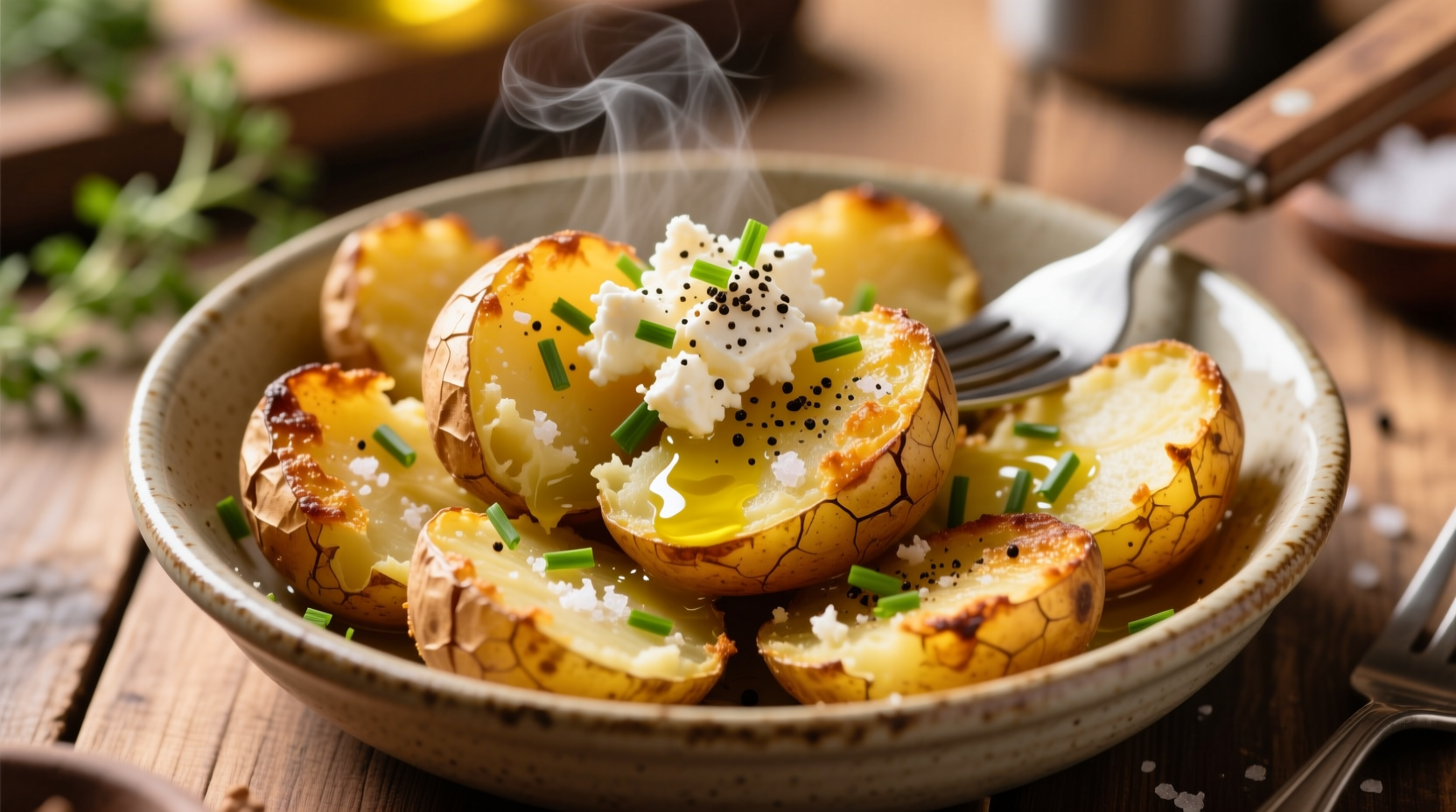 crispy smashed potato recipe