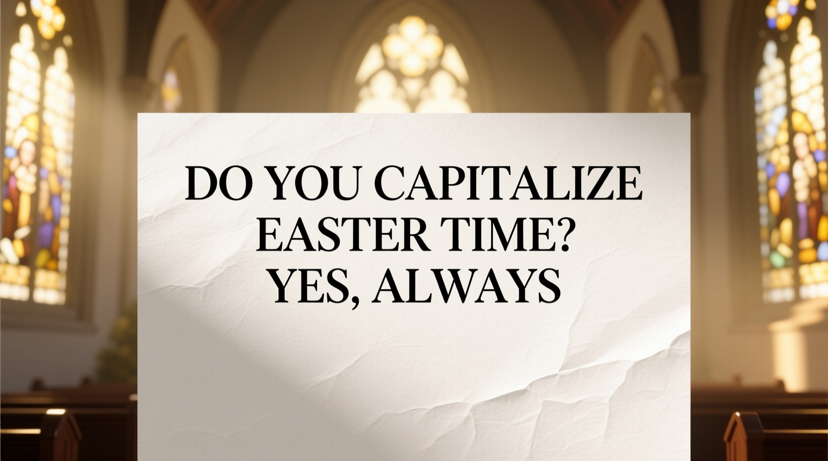do you capitalize easter time