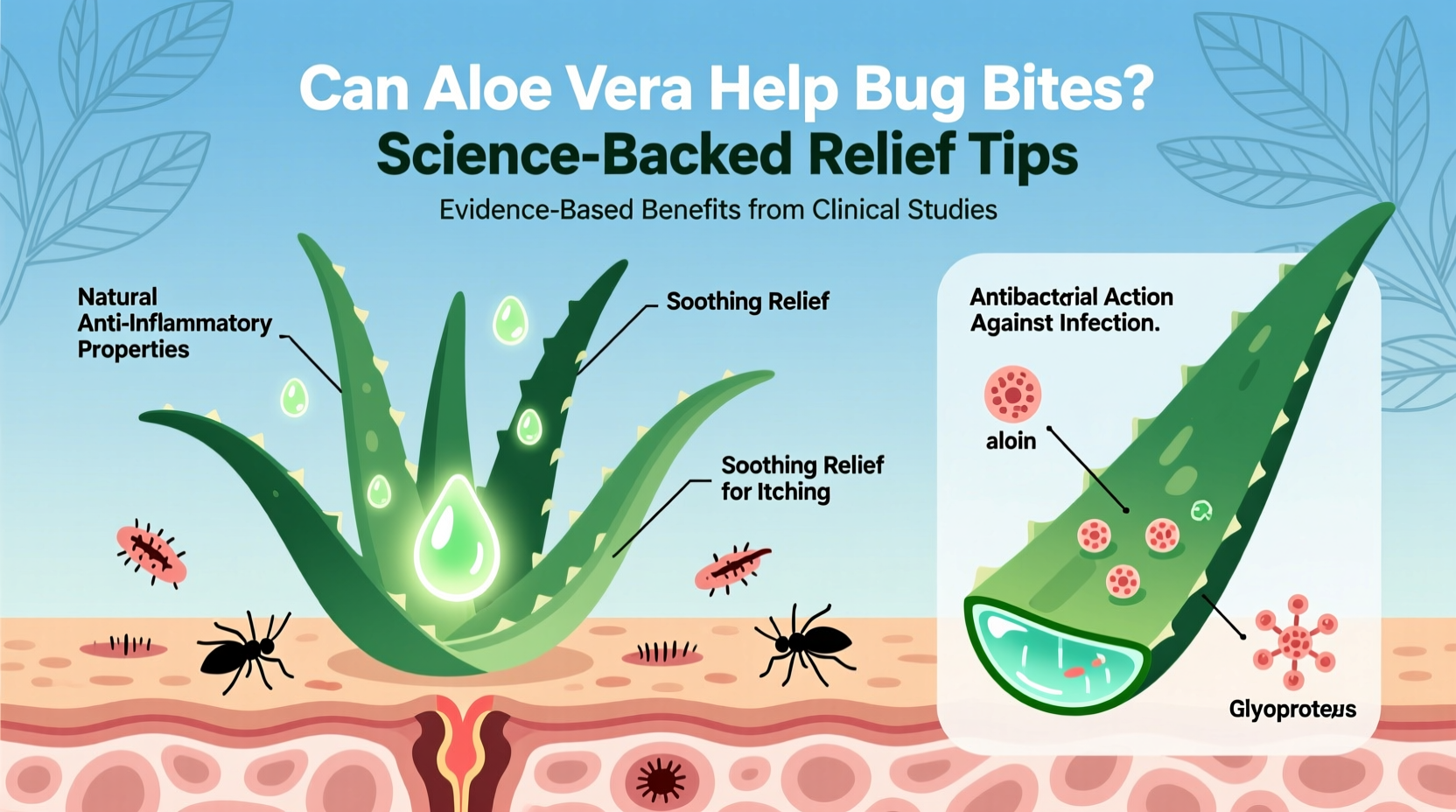 can aloe vera help bug bites