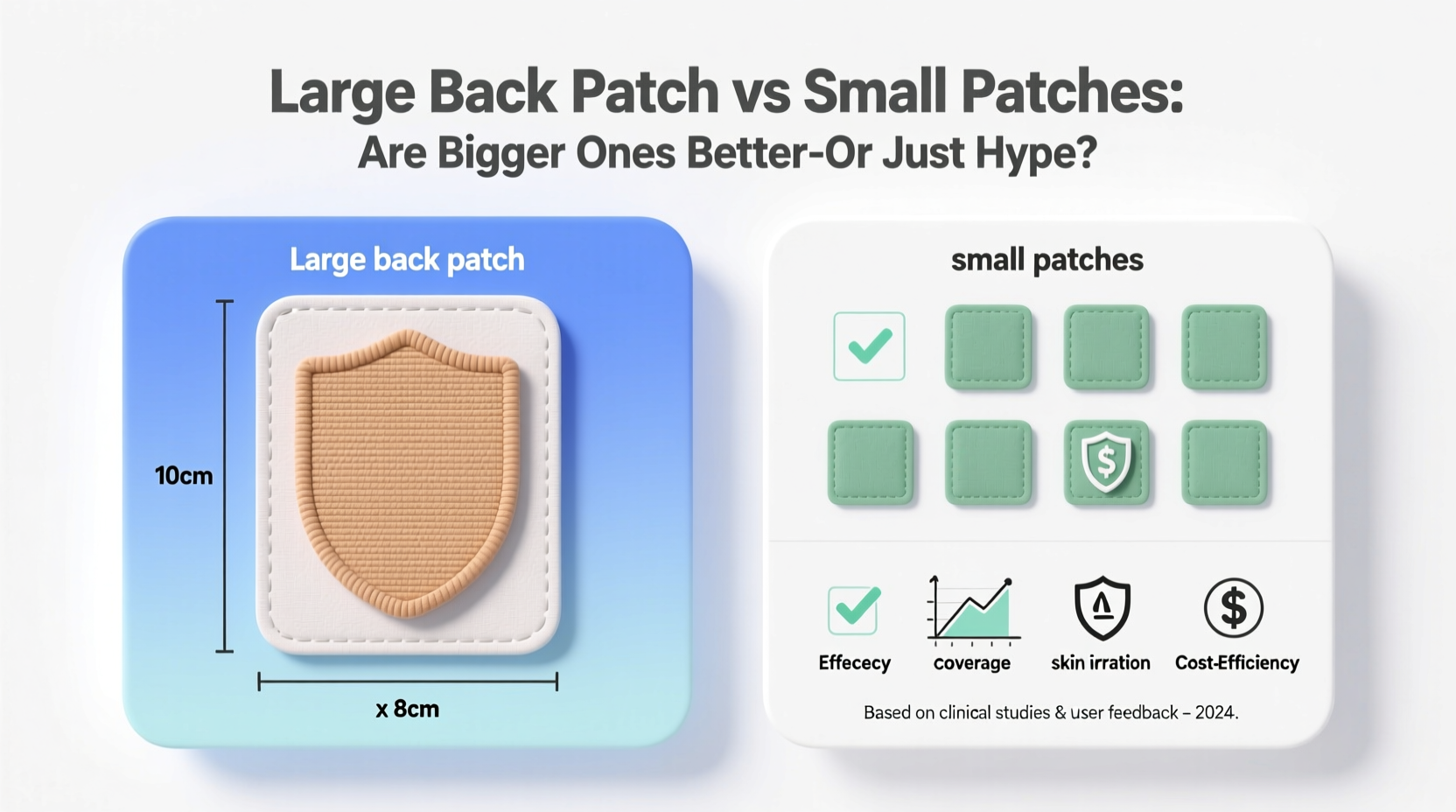 large back patch vs small patches are bigger patches actually better or is it just hype