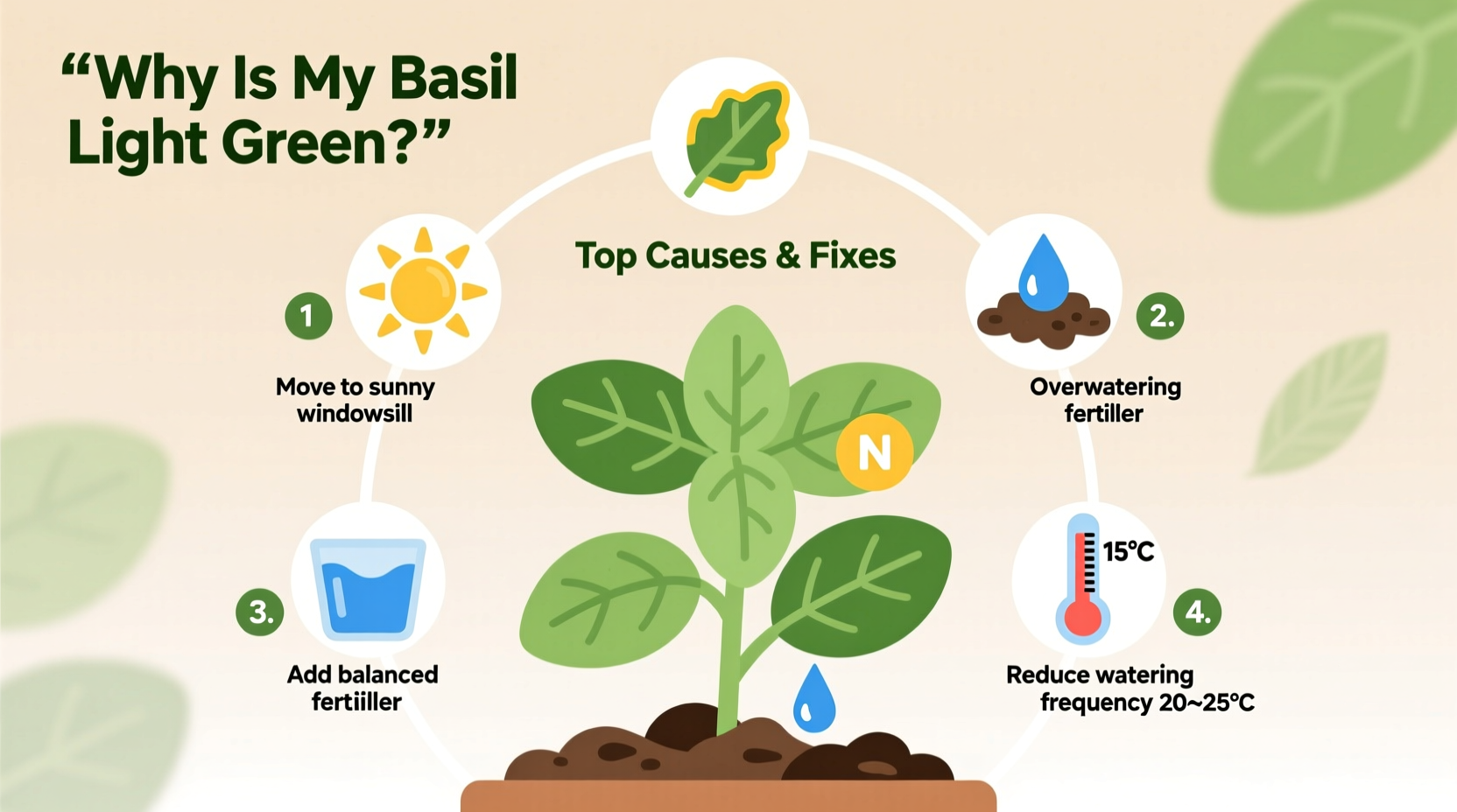 Why Is My Basil Light Green? Top Causes & Fixes