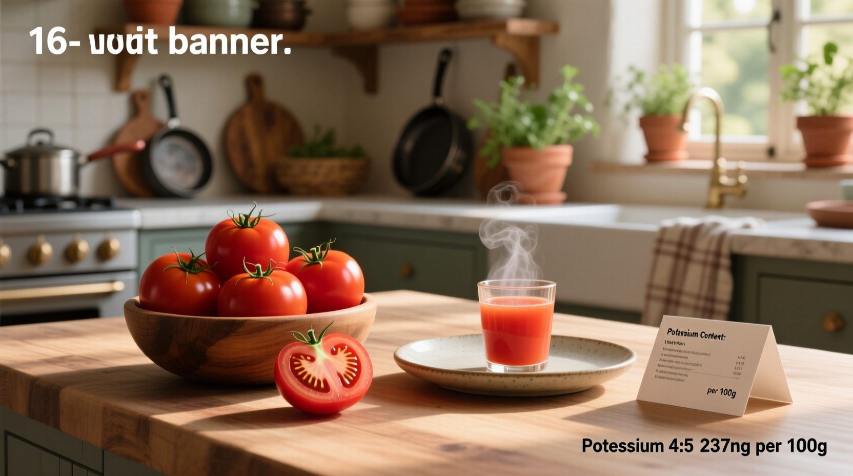 is tomato high in potassium