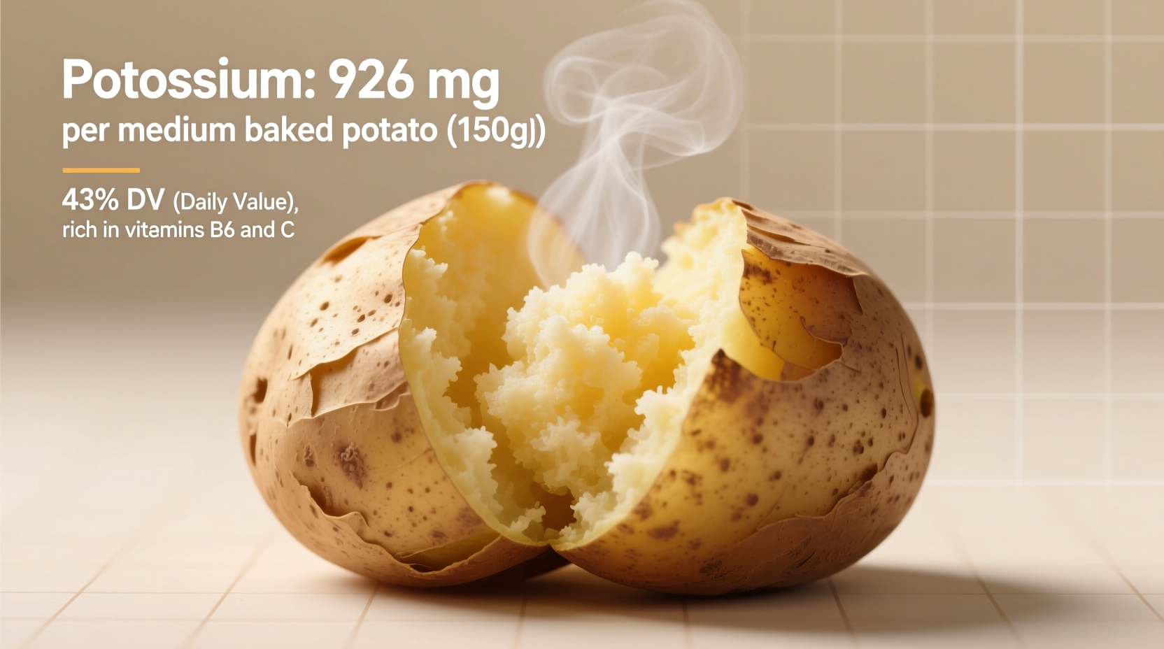 how much potassium in a baked potato