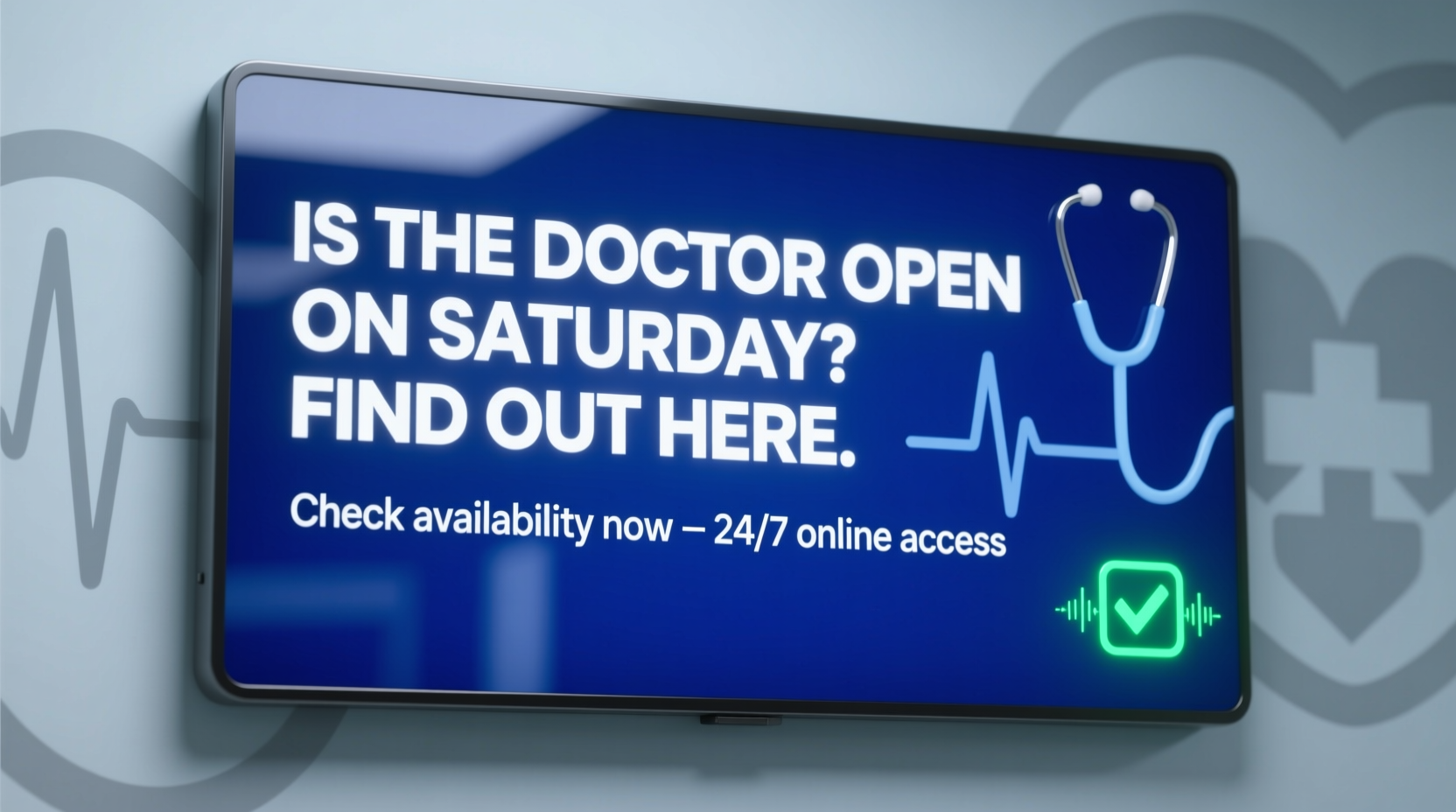 is the doctor open on saturday