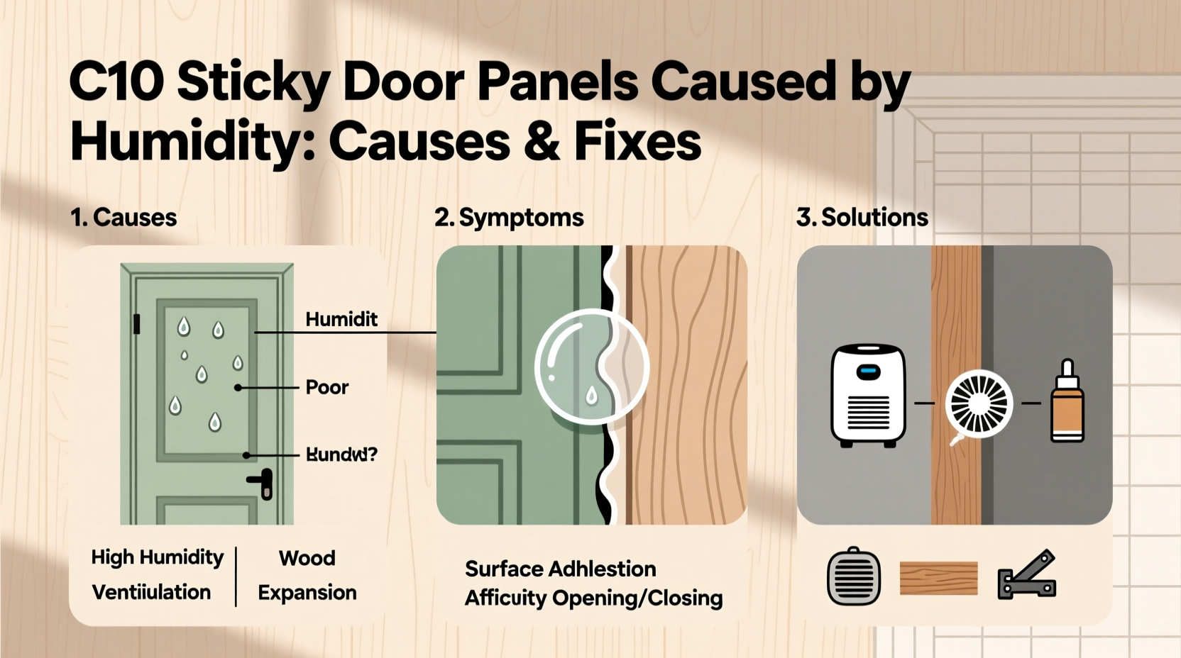 c10 sticky door panels humidity