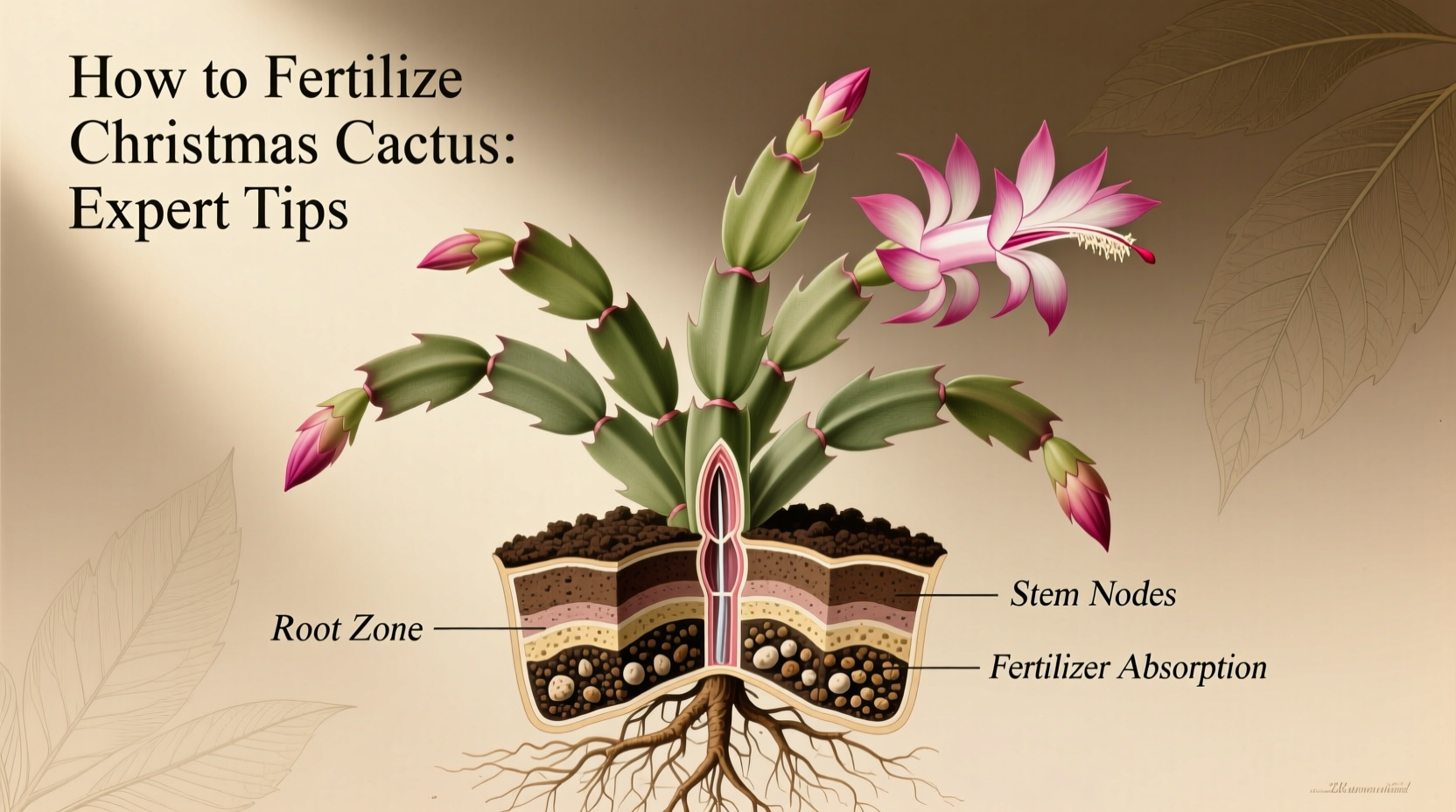 how to fertilize christmas cactus