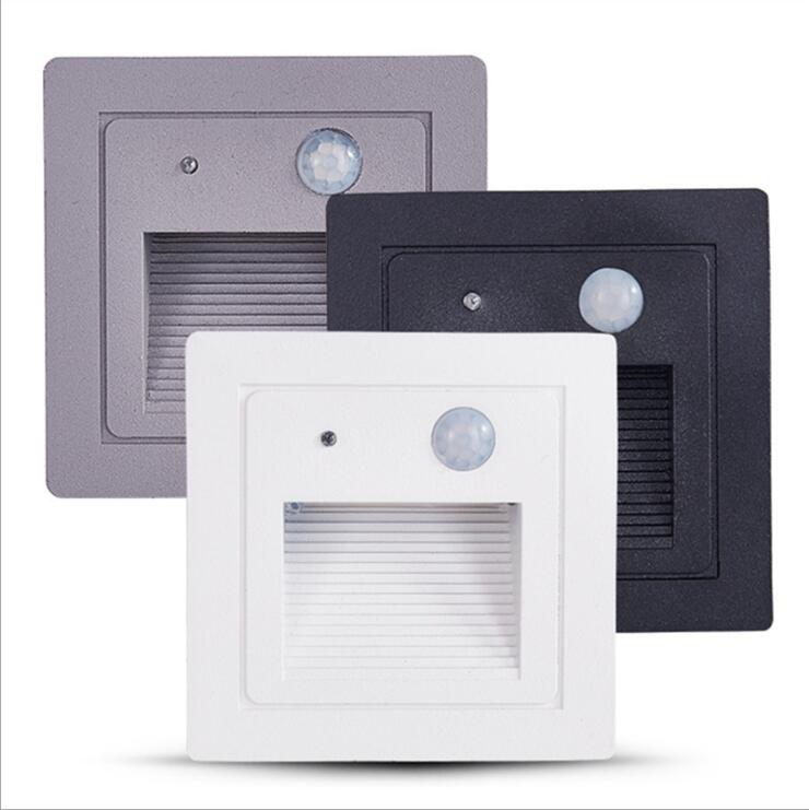 Inbouw wandvoetlamp met bewegingssensor