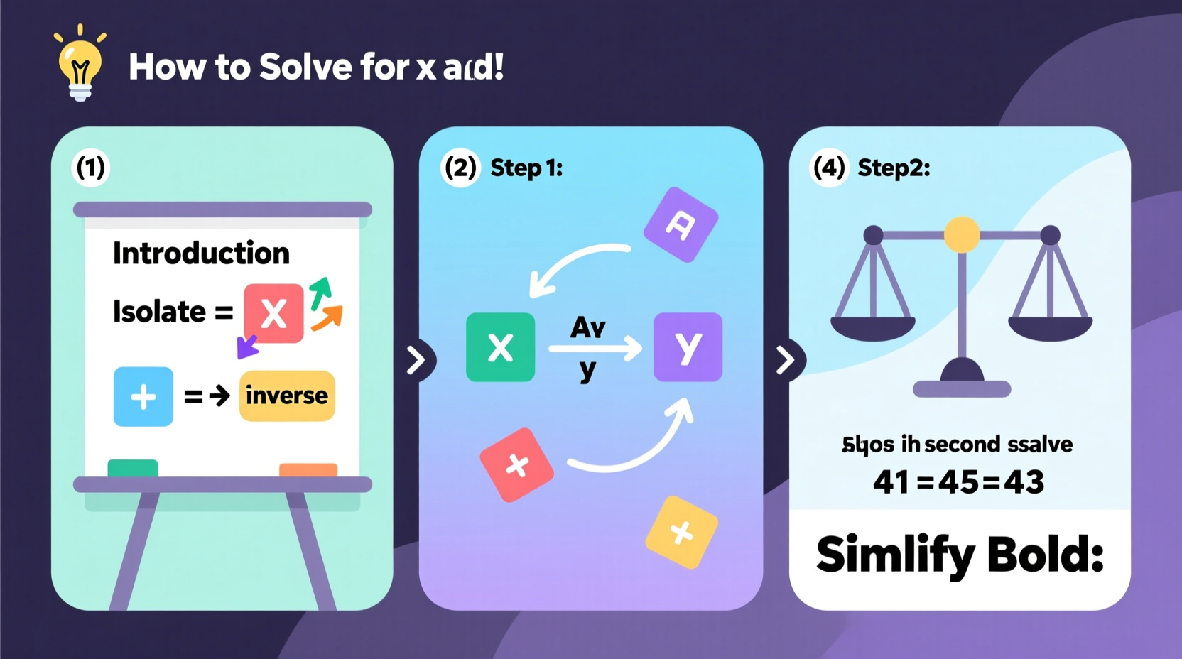 step by step guide to finding x and y in algebraic equations made simple