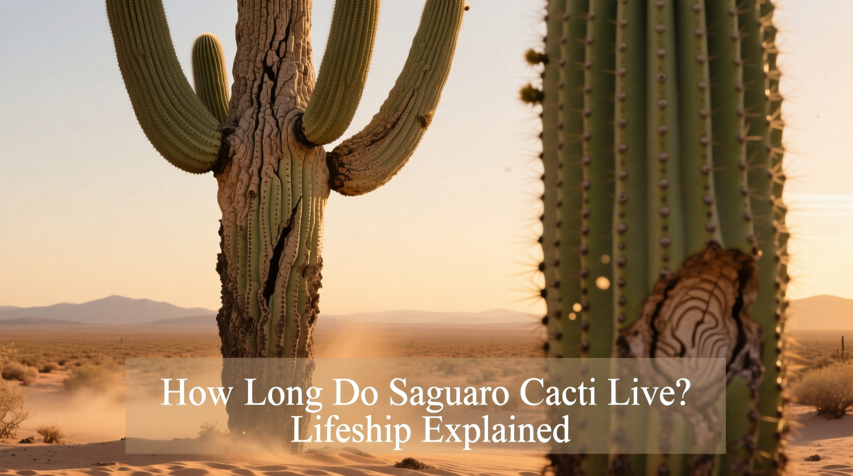 how long do saguaro cacti live
