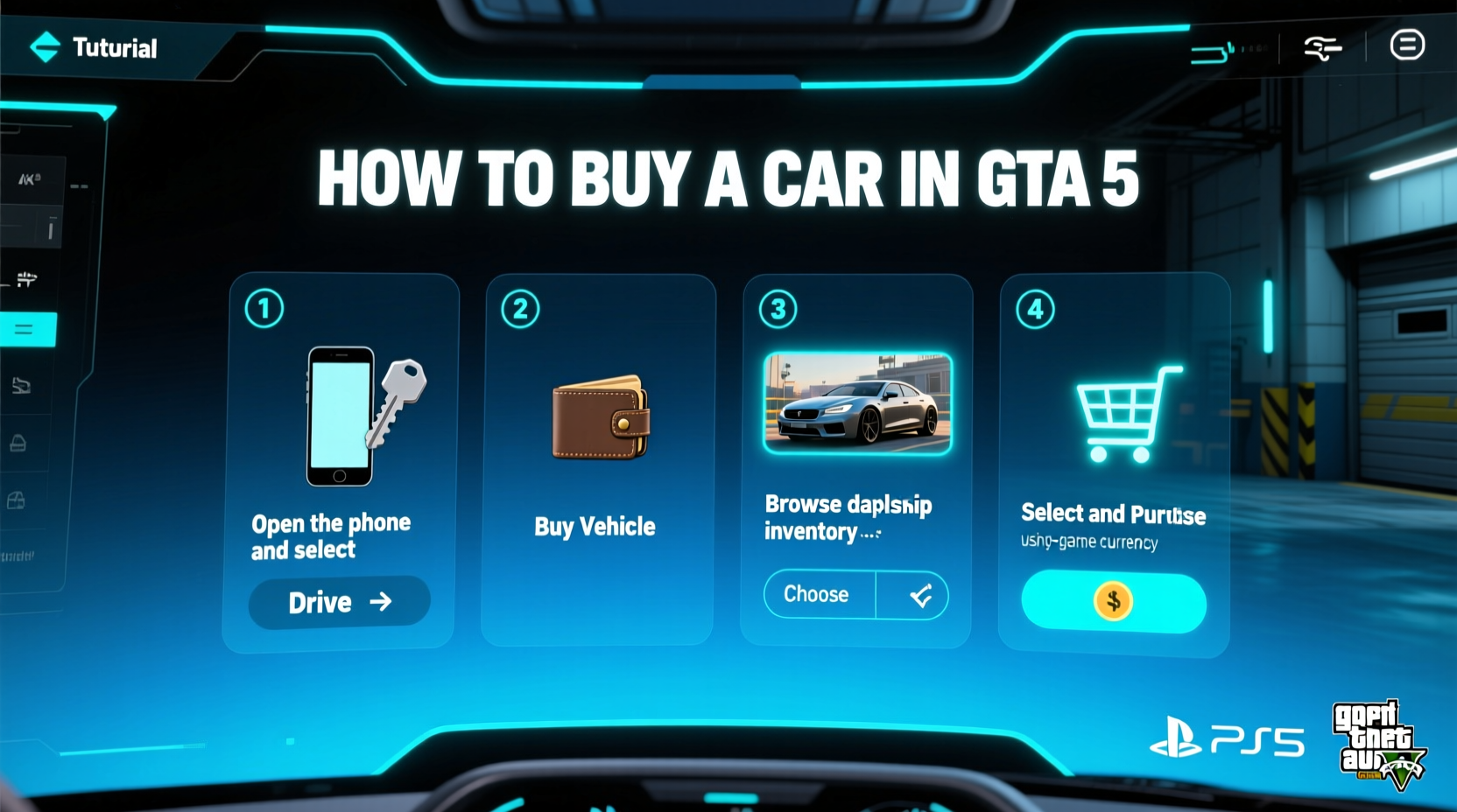 how do i buy a car in gta 5