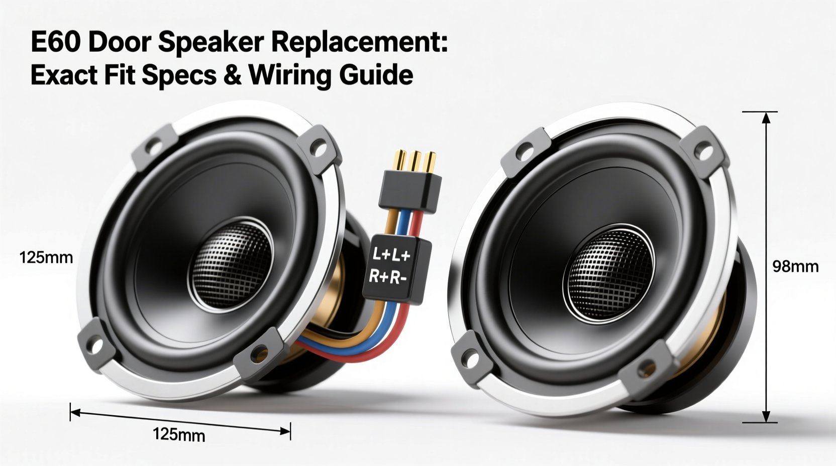 e60 door speaker replacement