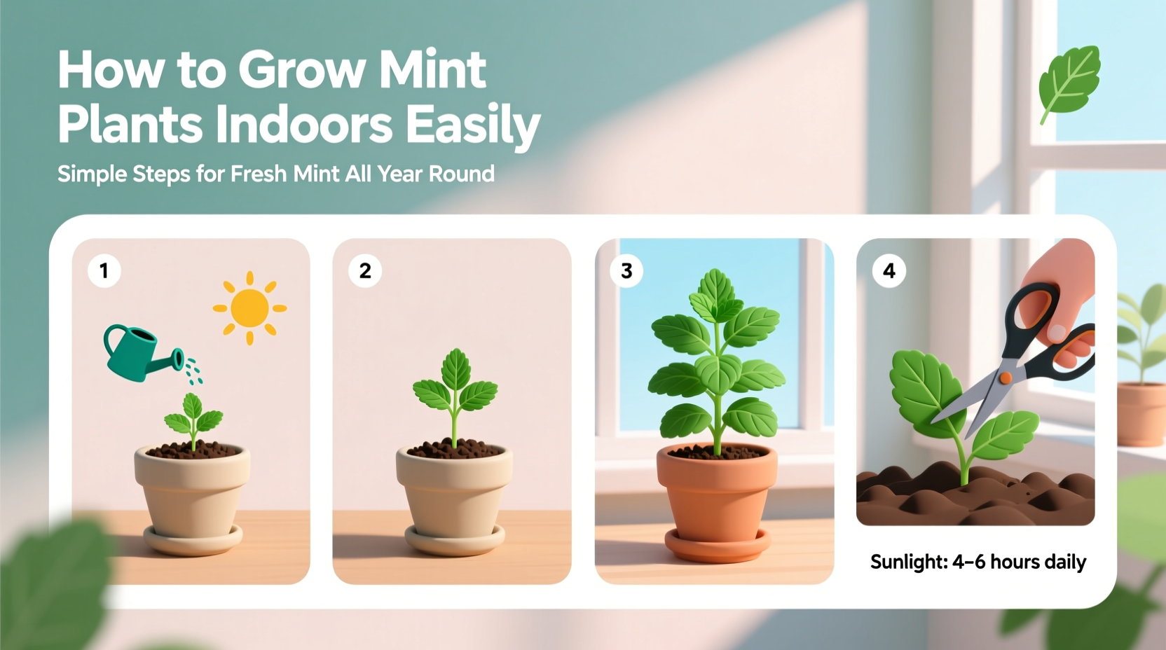 How to Grow Mint Plants Indoors Easily