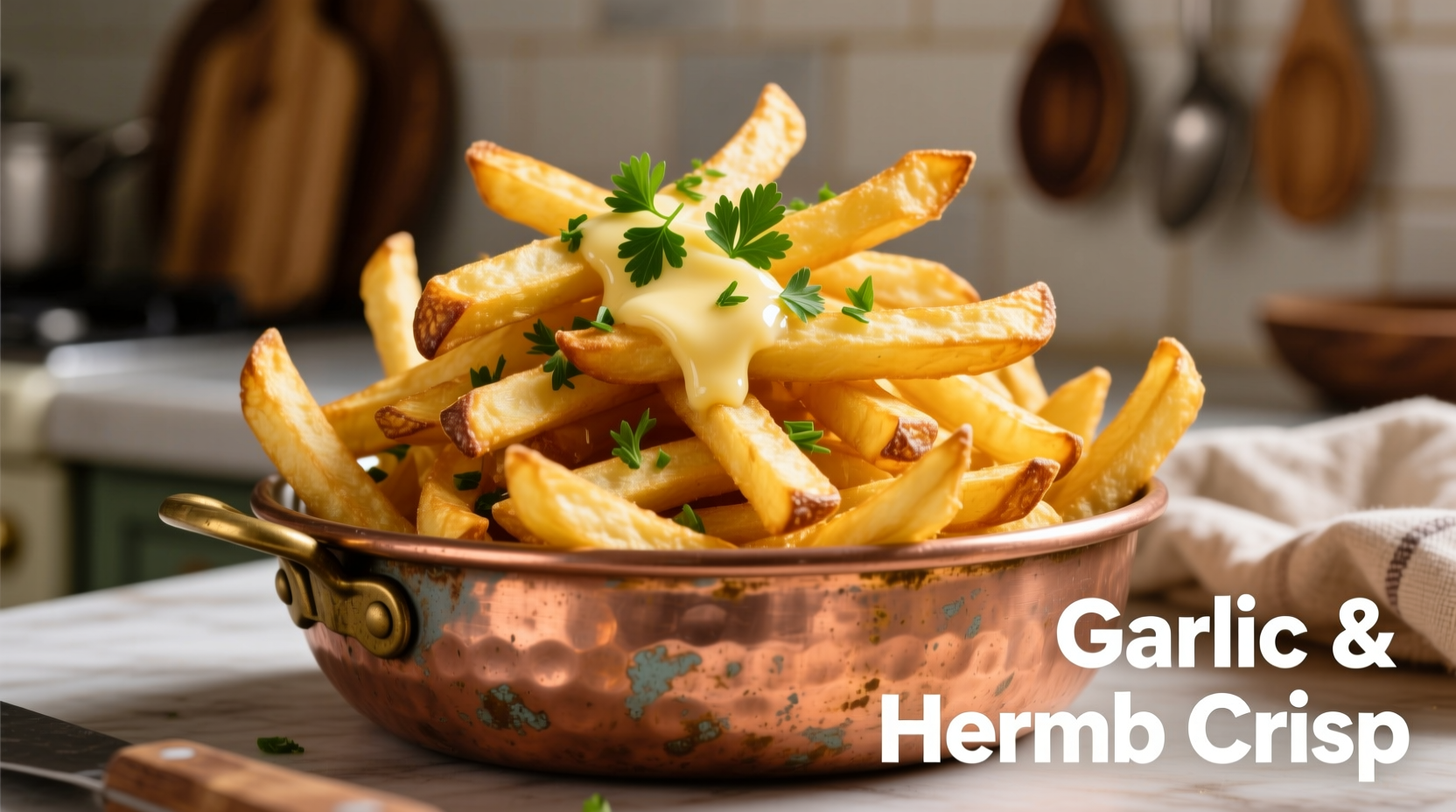Perfektes Knoblauch Pommes Rezept: Knusprig & Aromatisch