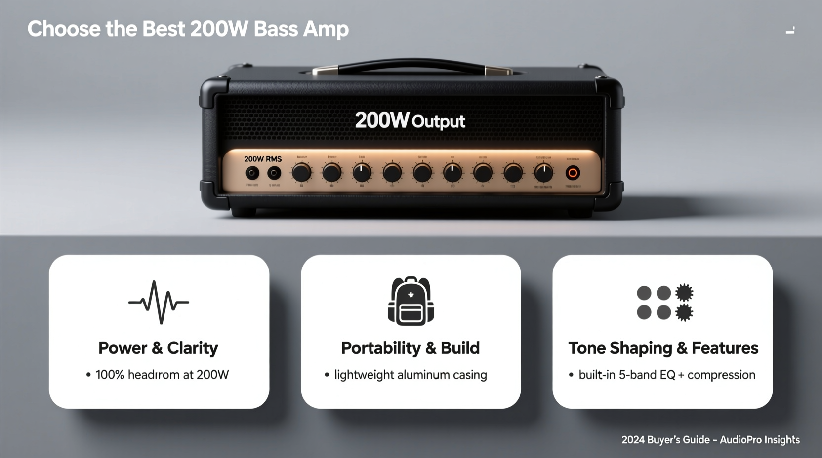 bass amp 200w