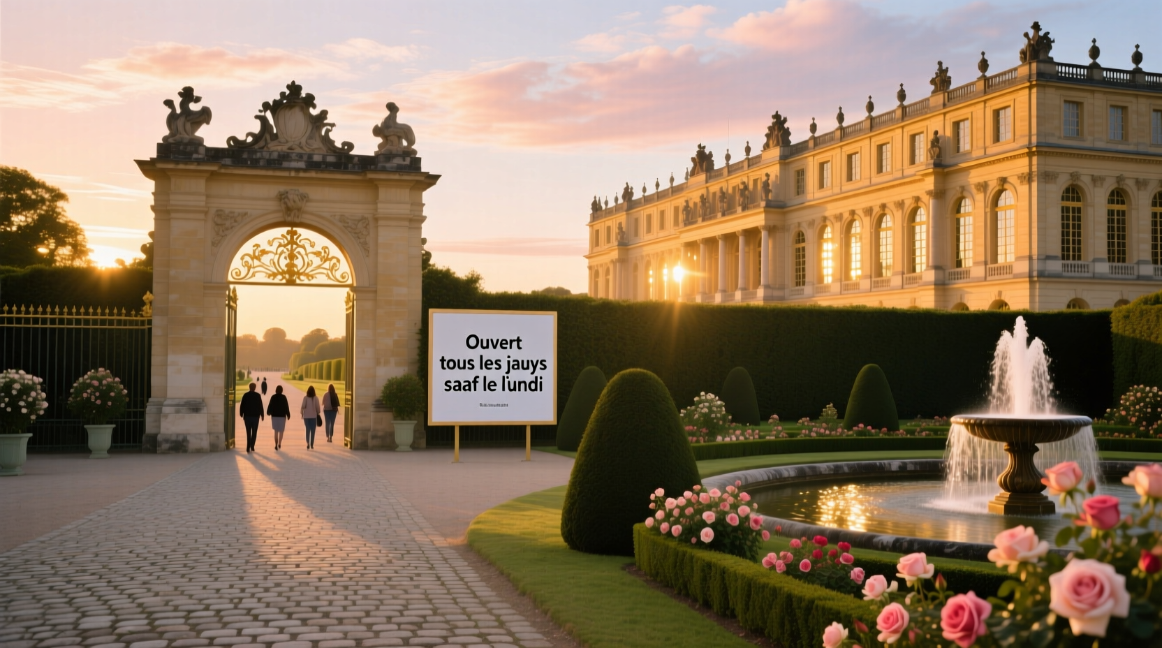 is the palace of versailles open on mondays