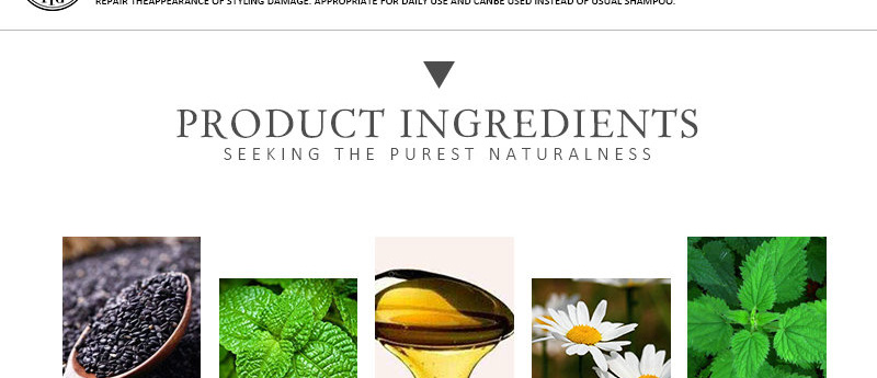 MIGE Hair Care, Black Sesame Hair mask, Anti-Hair Loss & Flakeless, K47