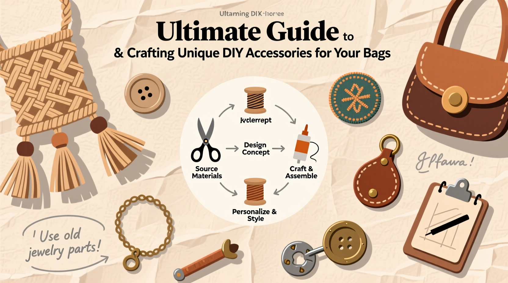 ultimate guide to finding and crafting unique diy accessories for your bags