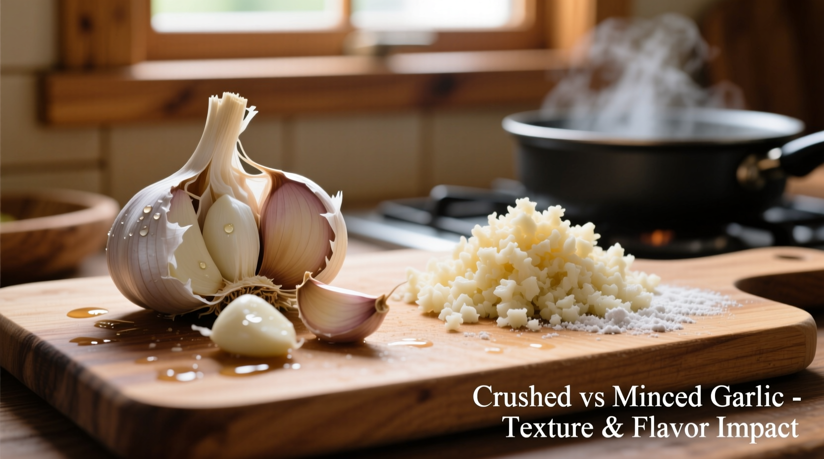 crushed garlic vs minced garlic