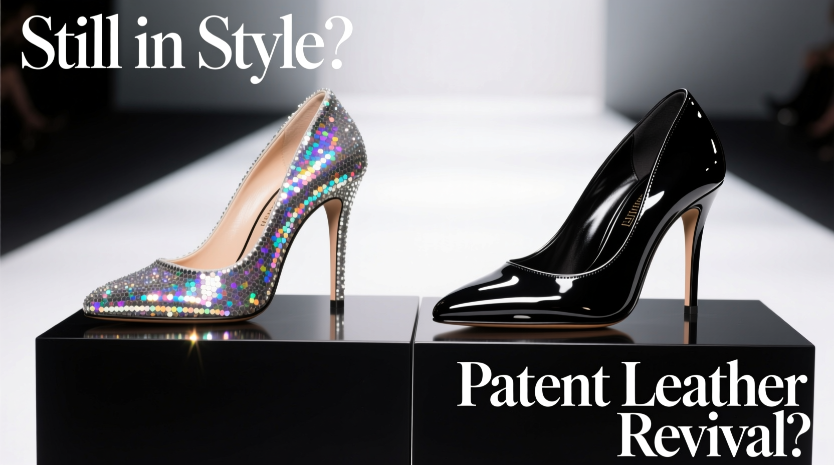 sequined vs patent leather heels are sparkly shoes still in style or is patent leather making a comeback