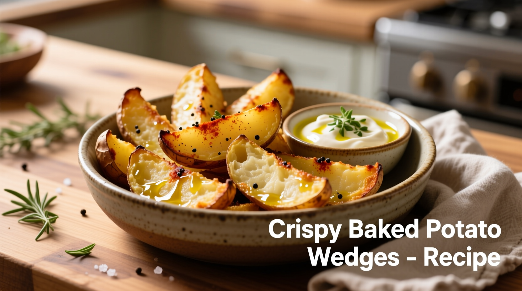 baked potato wedges recipe