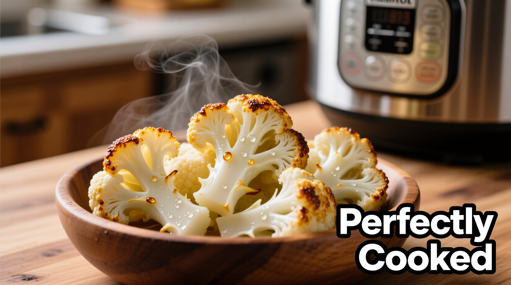 Perfectly cooked instant pot cauliflower florets