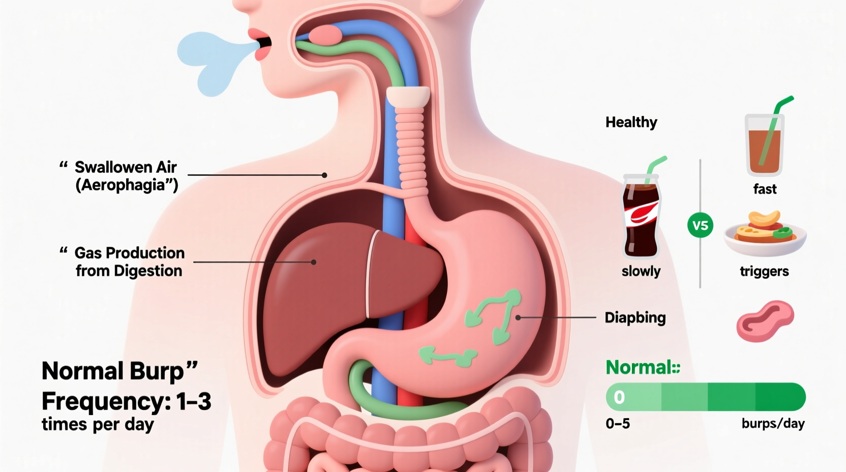 why do we burp causes prevention and whats normal
