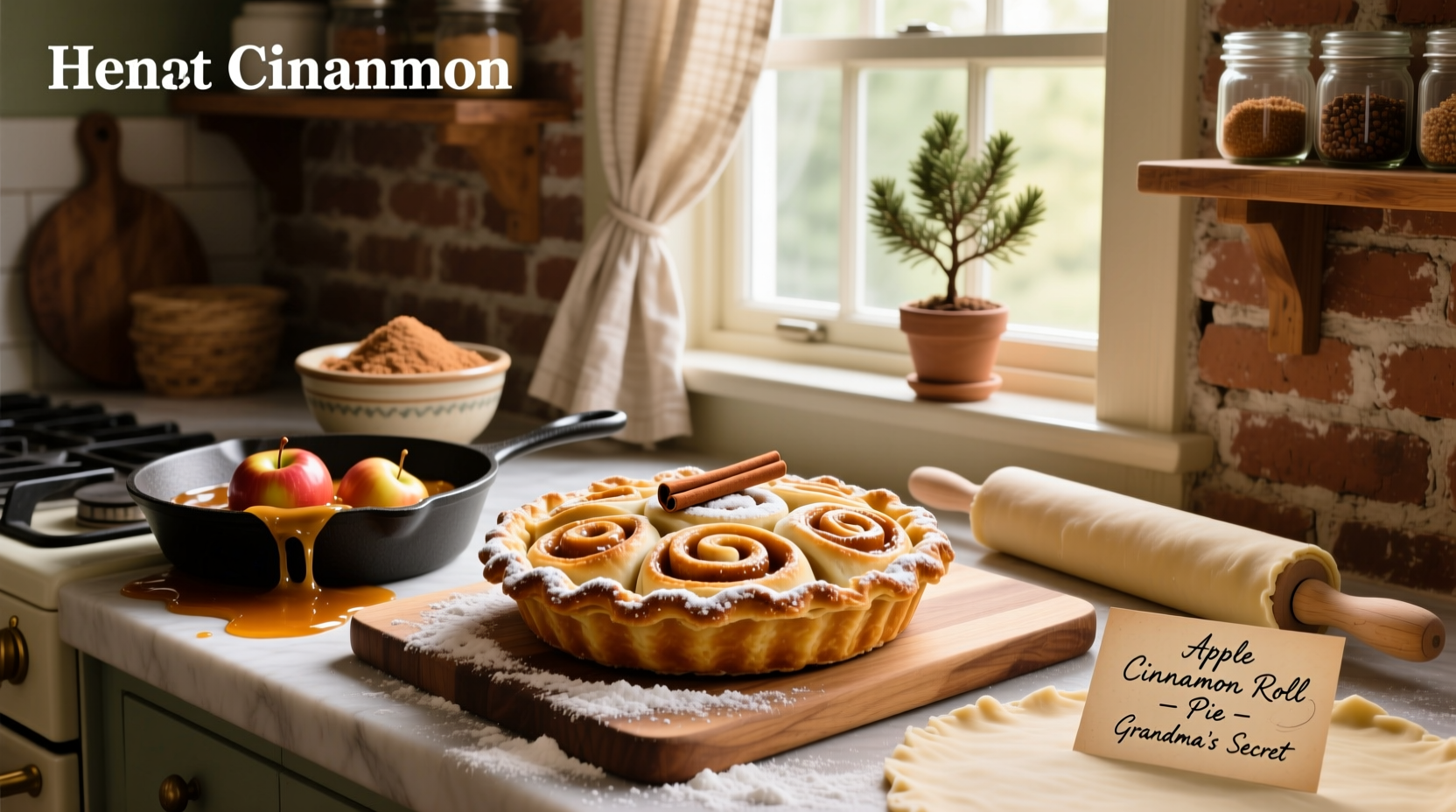 apple cinnamon roll pie recipe guide