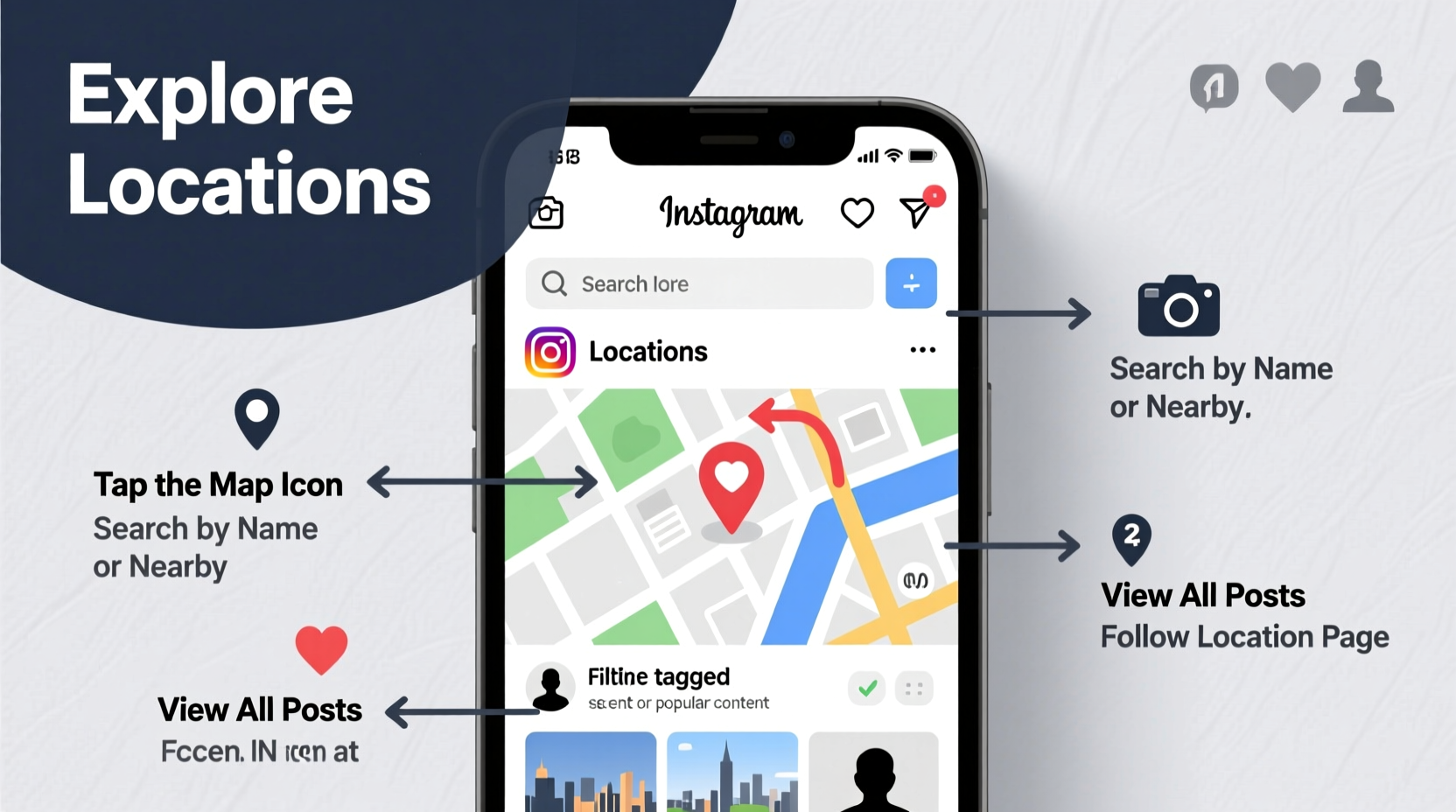 how to find and use instagram location features to explore places and profiles