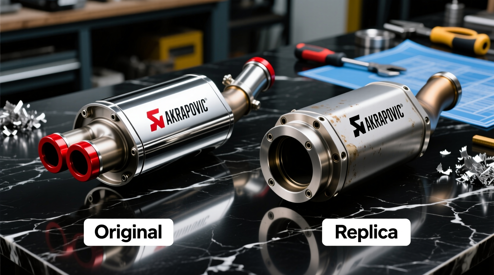 akrapovic replica vs original is the extra cost really worth it