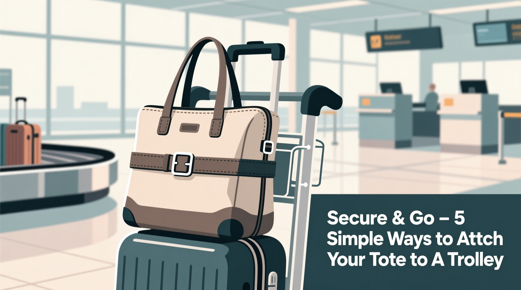 creative and practical ways to secure your tote bag to a trolley for stress free travel