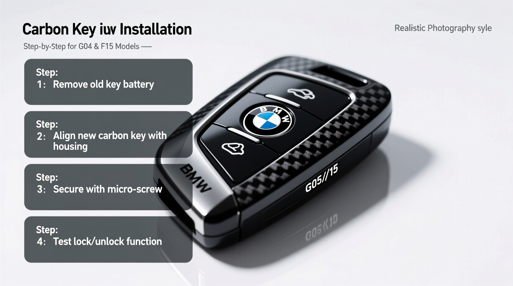 bmw x5 carbon key install guide
