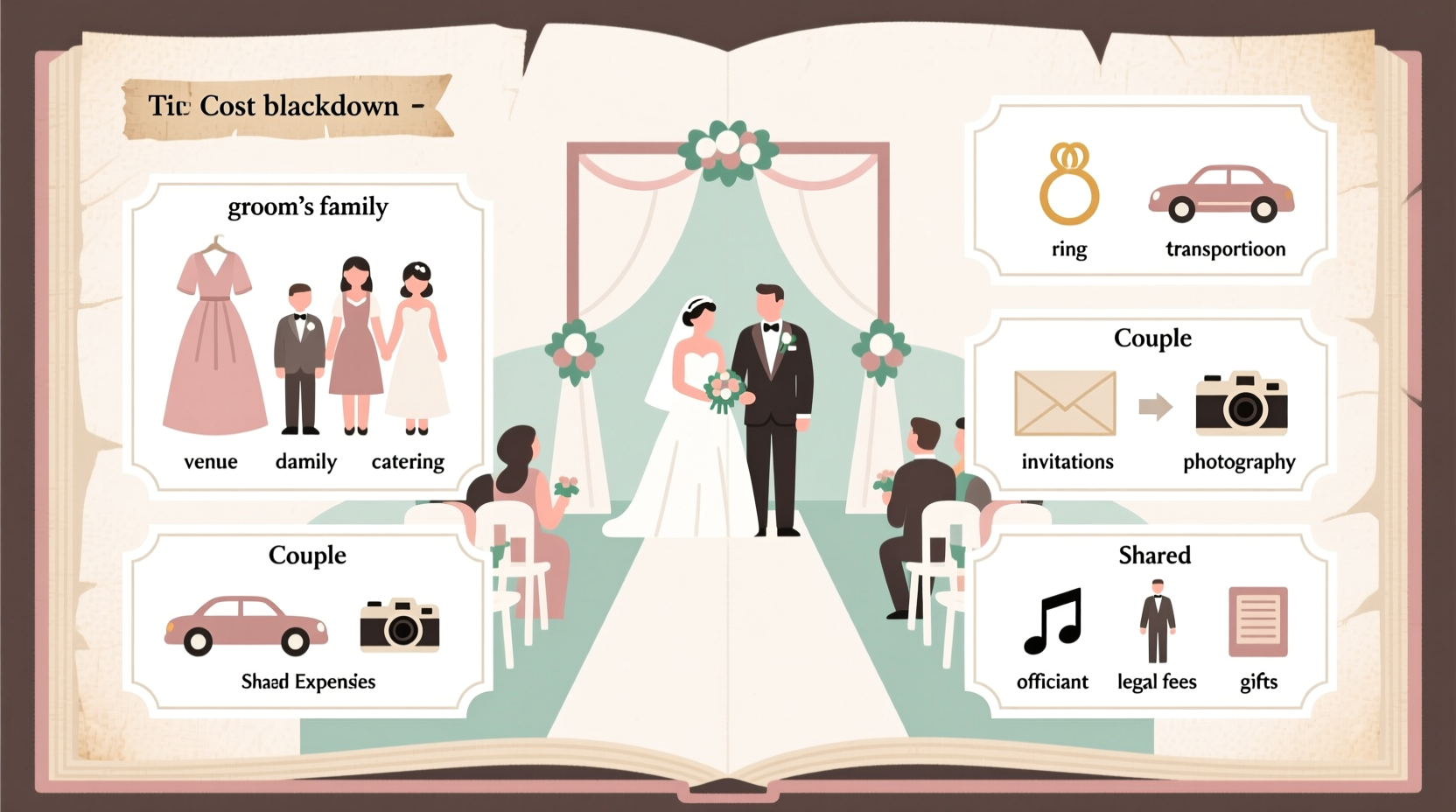 who pays for what at a wedding traditionally