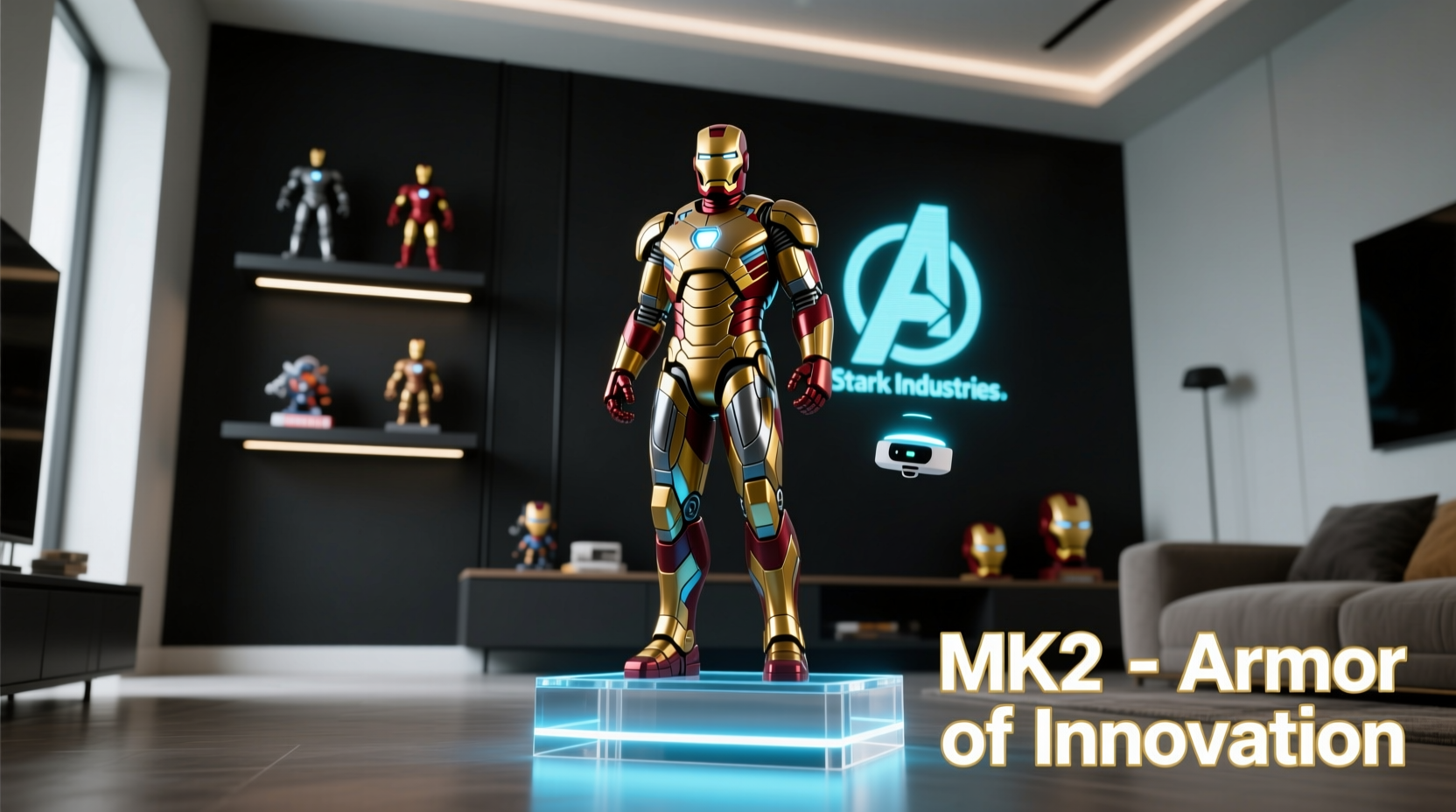 creative and secure ways to showcase your iron man mk2 collectible model at home
