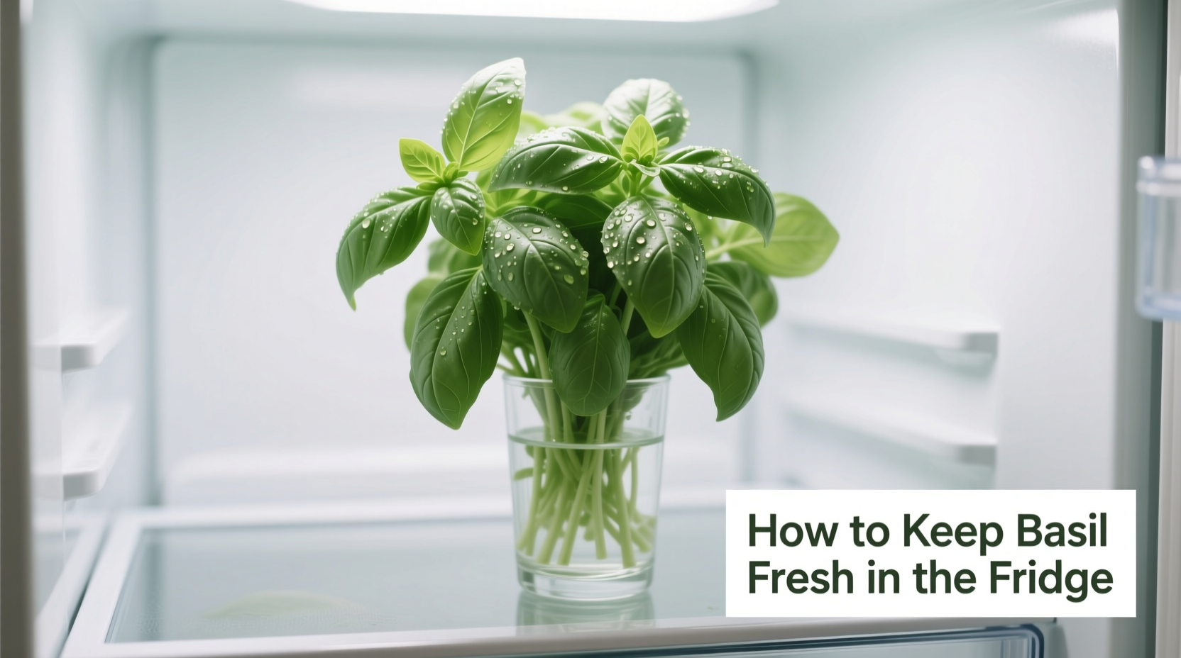 how to keep basil fresh in the fridge