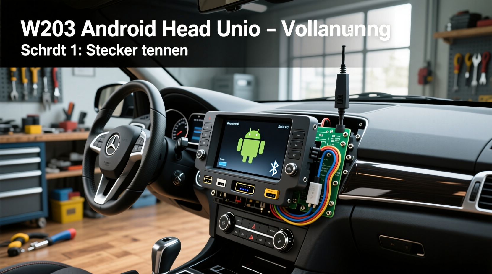 w203 android head unit install germany